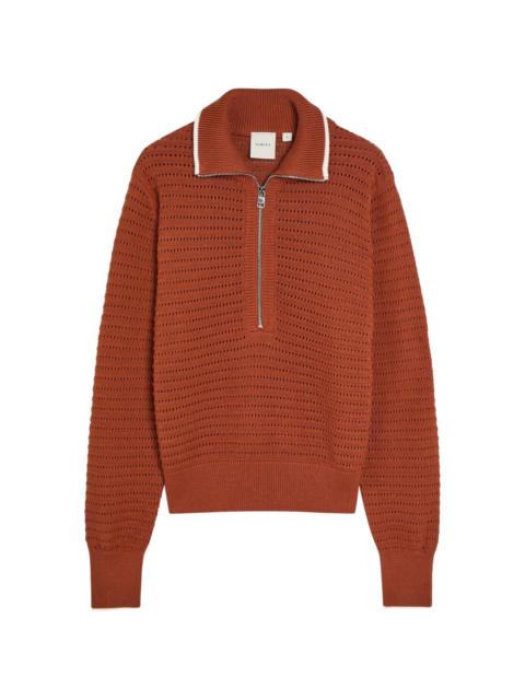 VARLEY zip collared knitwear