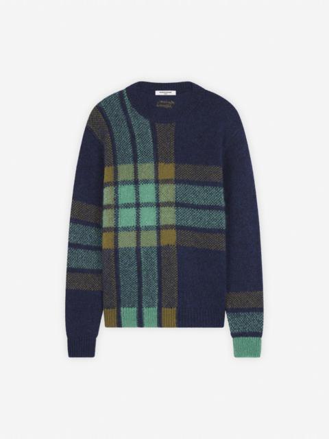 Maison Kitsuné GRAPHIC CHECK INTARSIA JUMPER