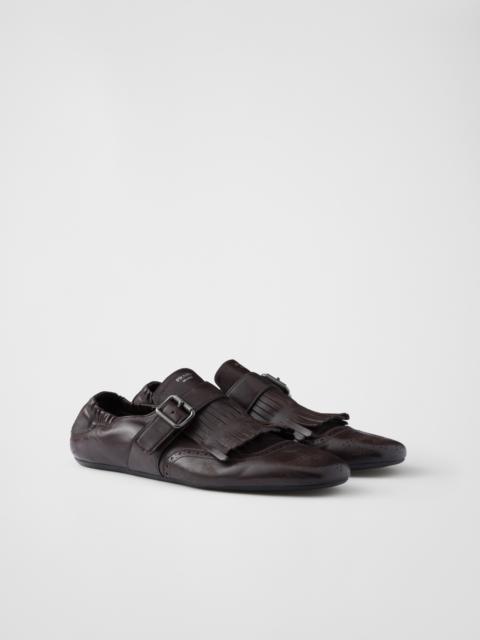 Prada Shuffle fringed monk strap shoes