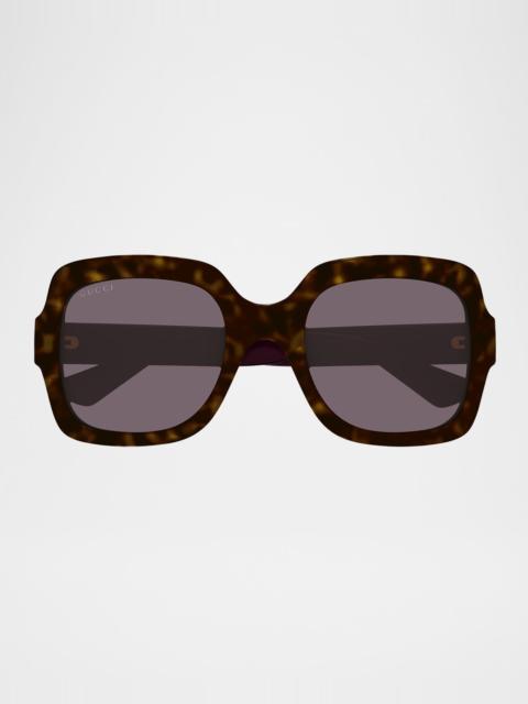 GUCCI Gradient GG Square Injection Plastic Sunglasses