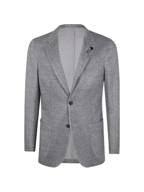 LARDINI flower-pin blazer