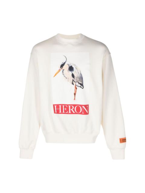 Heron Bird Painted sweatshirt