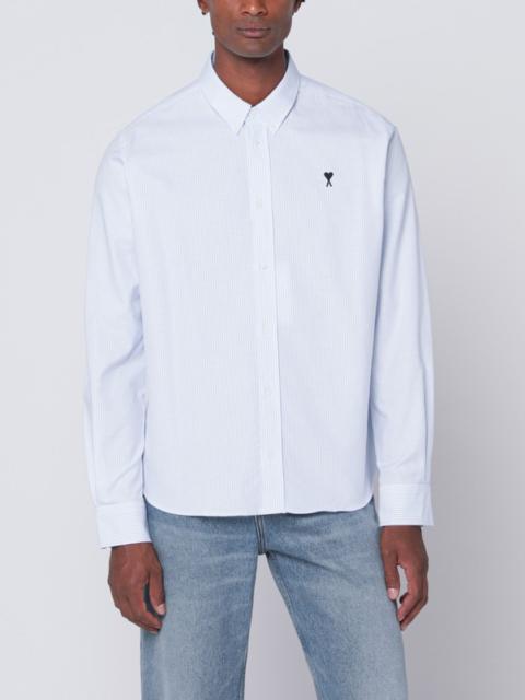 AMI Paris Light blue/white striped shirt Ami De Coeur