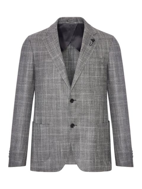 LARDINI TAILORED SINGLE-BREASTED BLAZER IN WOOL, SILK AND CASHMERE