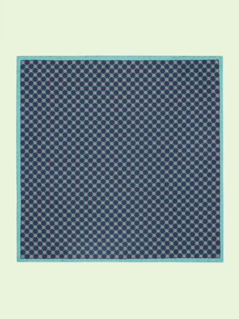 GUCCI Interlocking G print silk pocket square