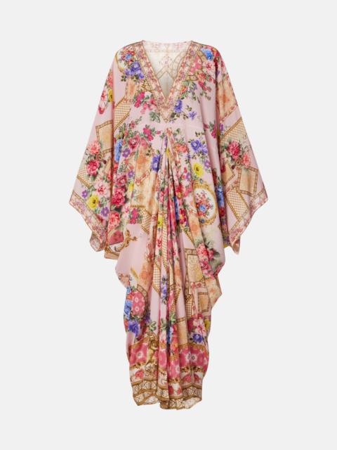 CAMILLA Floral silk kaftan
