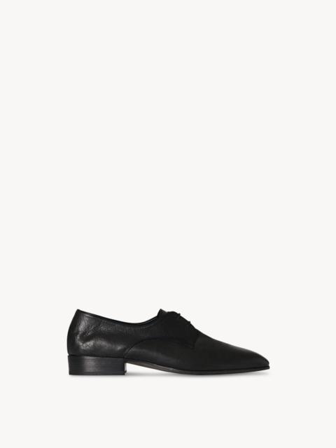 The Row Dylan Derby Shoe in Leather