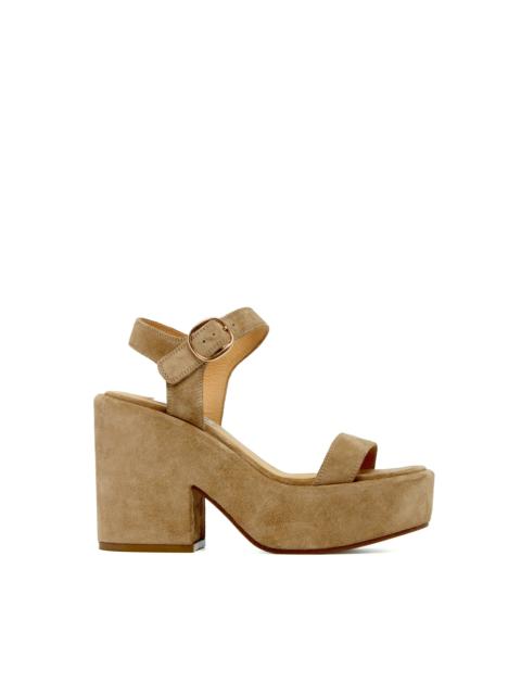 GABRIELA HEARST Iman Platform Sandal in Sand Suede