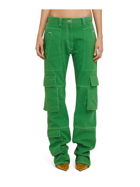 MSGM Solid color bull cargo pants