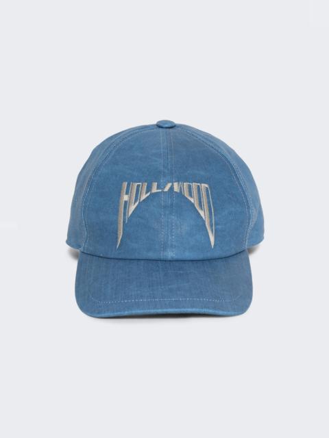 Rick Owens DRKSHDW Embroidered Denim Baseball Cap Toothpaste And Pearl