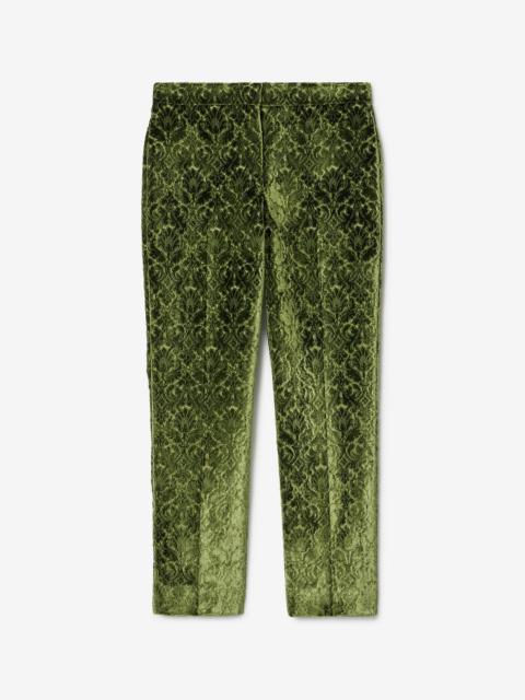 Burberry Baroque Velvet Tailored Trousers