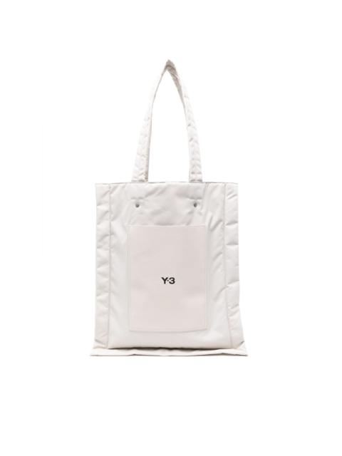 Y-3 logo-print padded tote bag