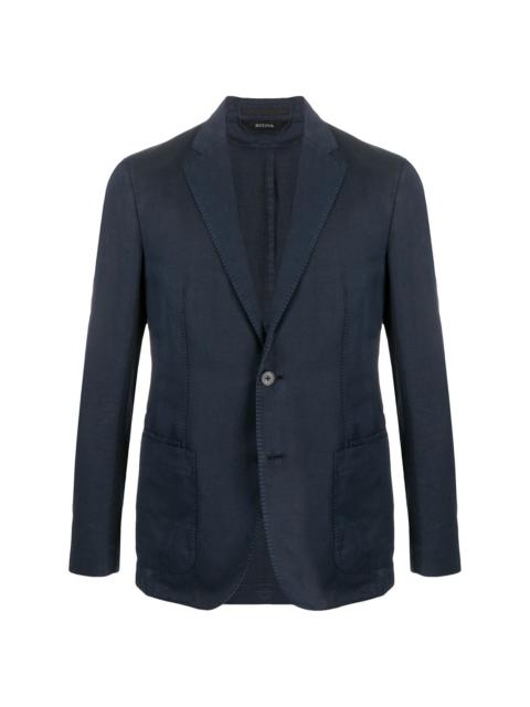 sporty two-button blazer