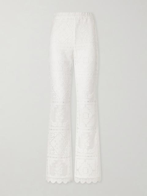 cali white lace ruffle dress Vivienne Lace Ruffle Maxi Dress main image 0