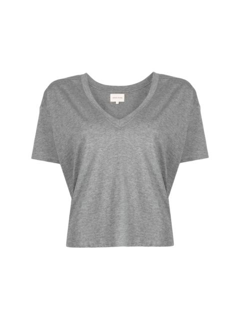 Loulou de Saison V-neck Pima cotton T-shirt