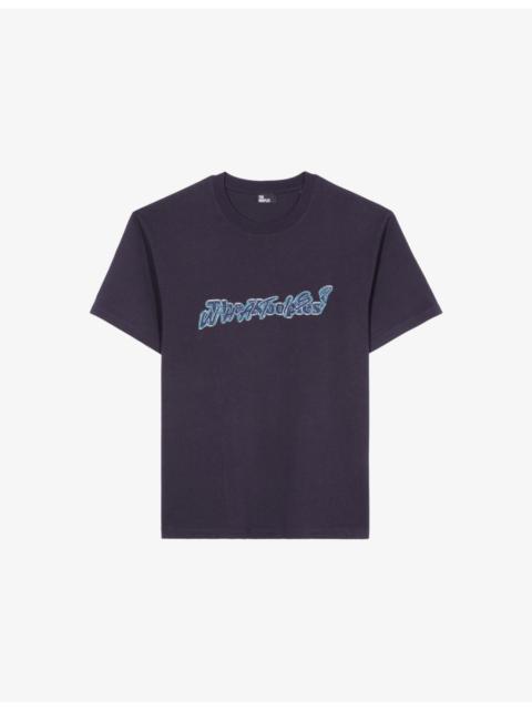 The Kooples Branded Short-Sleeved Cotton-Jersey T-Shirt