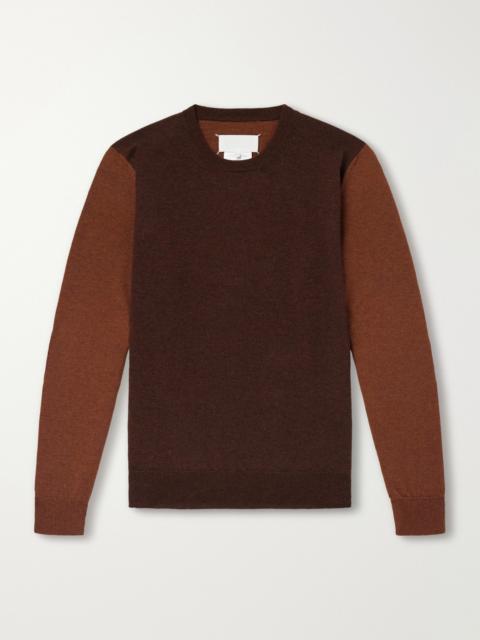 Maison Margiela Colour-Block Wool Sweater