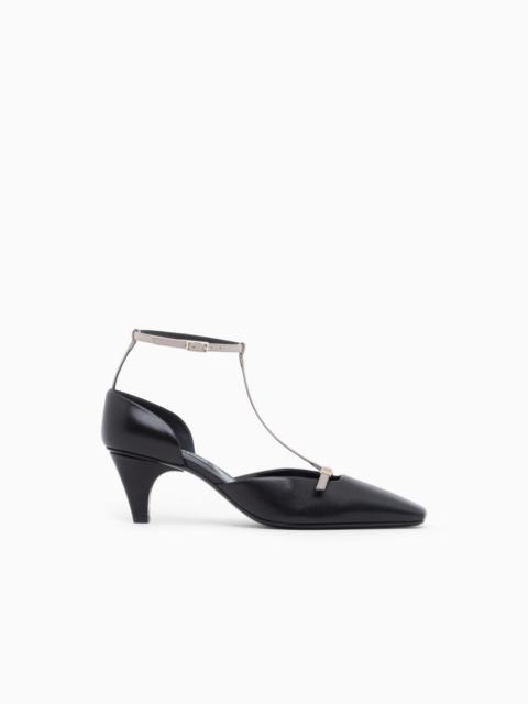 GIORGIO ARMANI DECOLLETE SHOE LEATHER UPPER AND LEATHER LINING AND SOLE
