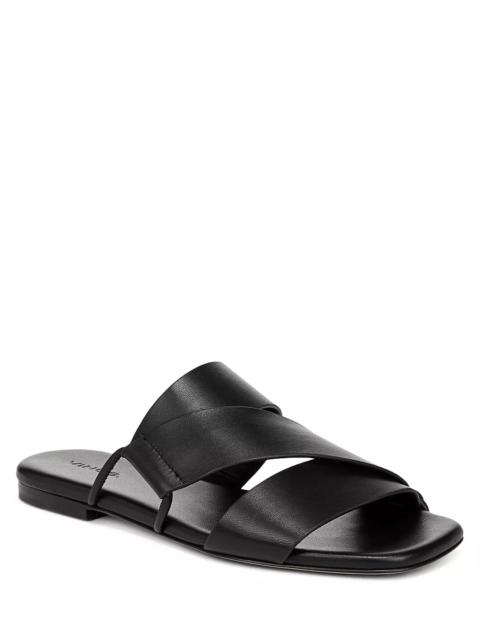 Vince Women's Dulan Slip On Asymmetrical Slide Sandals