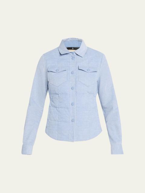Moncler Padded Long-Sleeve Corduroy Shirt