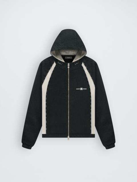 AMIRI SATIN/DENIM TRACK JACKET