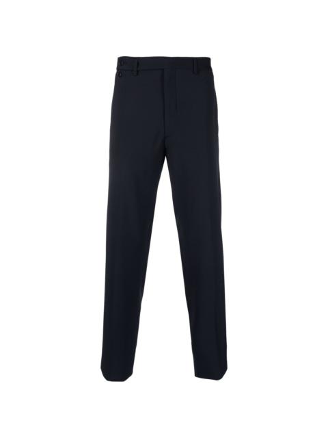 slim-cut tailored trousers