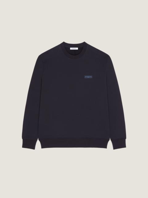 Givenchy SWEATSHIRT IN FLEECE WITH GIVENCHY PARIS GROS GRAIN