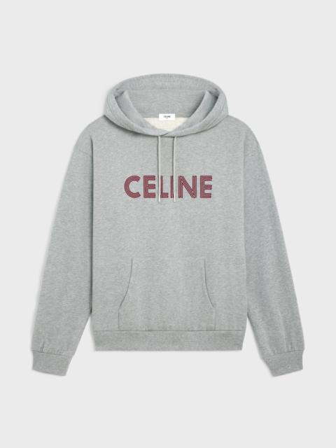 CELINE celine loose hoodie in cotton fleece