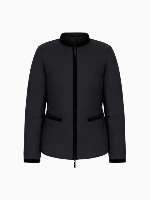EMPORIO ARMANI Nylon reversible guru-collared jacket