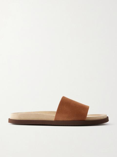 Brunello Cucinelli Suede Slides