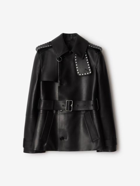 Burberry Leather Trench Jacket