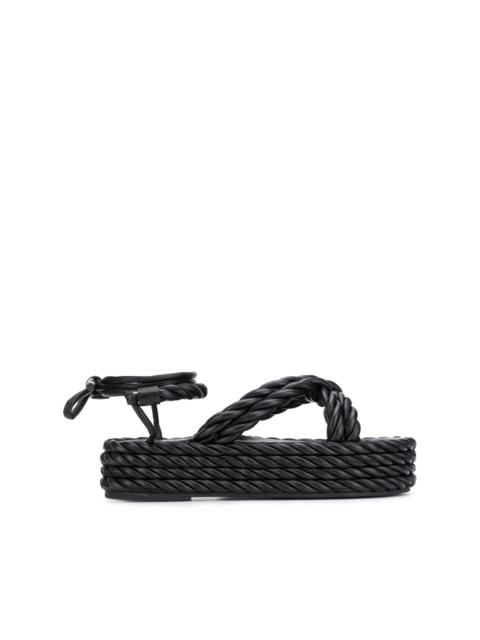 Valentino rope wedge sandals
