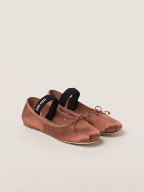 Satin ballerinas