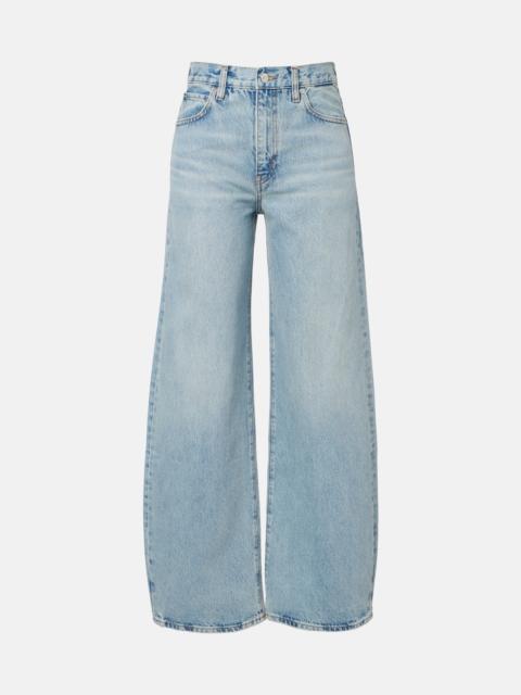FRAME Bow barrel-leg jeans