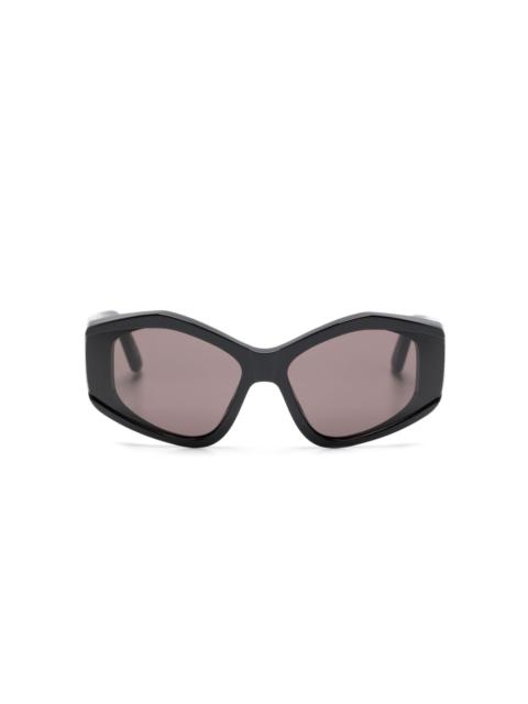 BALENCIAGA logo-print cat eye-frame sunglasses