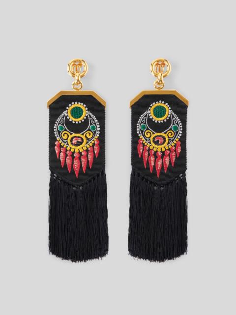 Etro FRINGED PENDANT EARRINGS