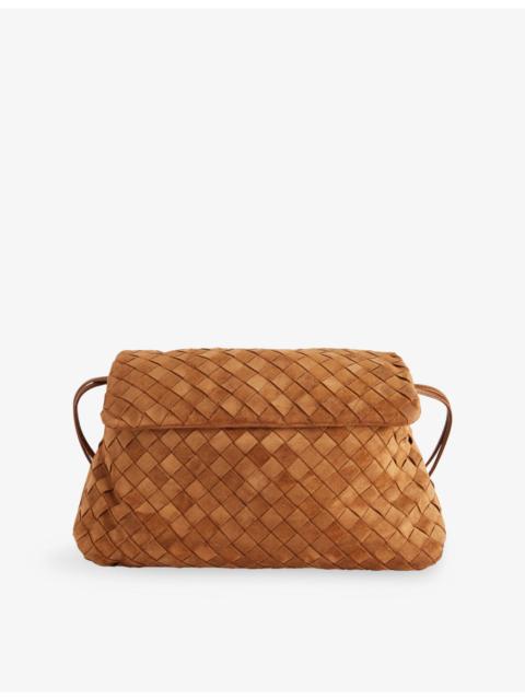 Bottega Veneta Giorno Intrecciato Leather Shoulder Bag