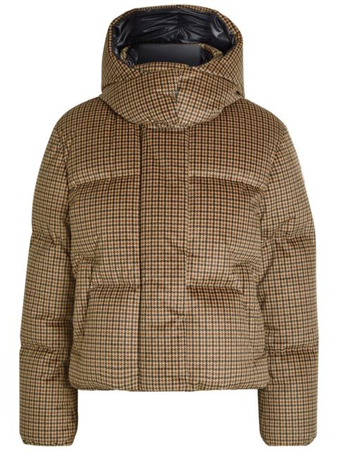 Moncler Quierzy Padded Houndstooth Velvet Jacket