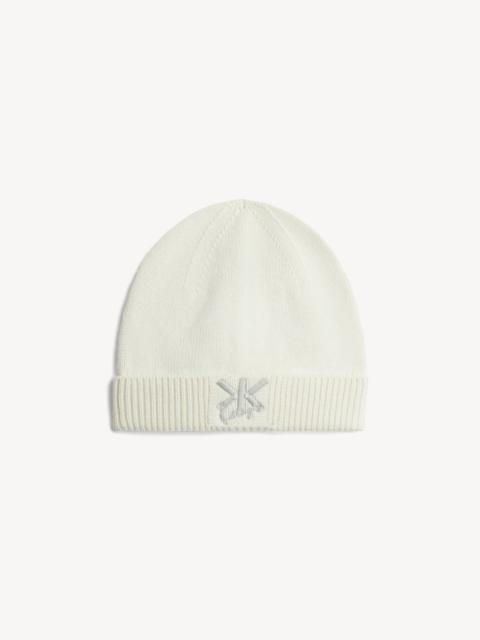 KENZO 'KENZO Double K' embroidered beanie in wool and cashmere