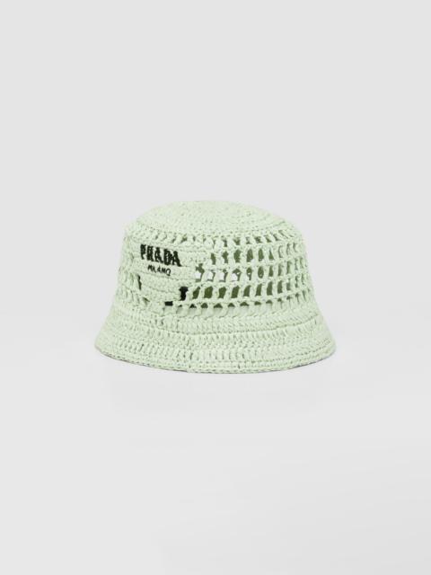 Prada Woven fabric bucket hat