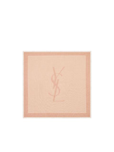 SAINT LAURENT Cassandre square scarf