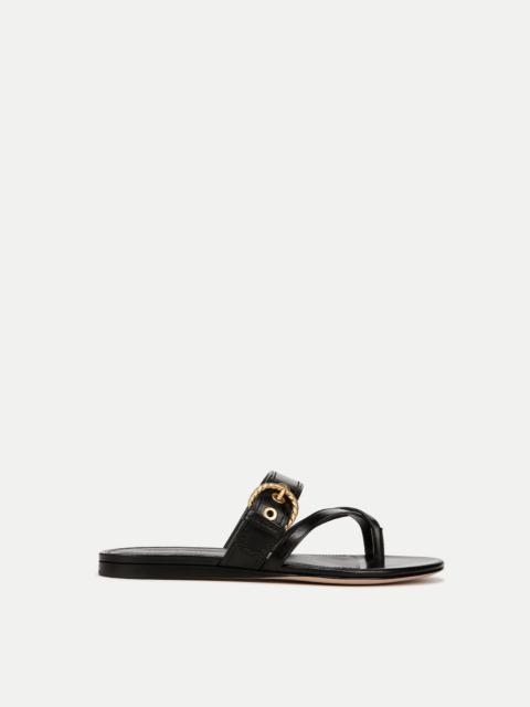 VERONICA BEARD SALVA LEATHER CRISSCROSS SANDAL