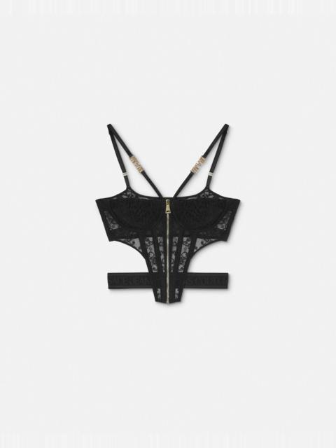 VERSACE JEANS COUTURE Lace Bustier Top