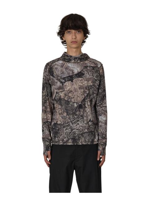 ROA Lio Upf Plus 50 Baselayer Moth Print Long Sleeve Hoodie