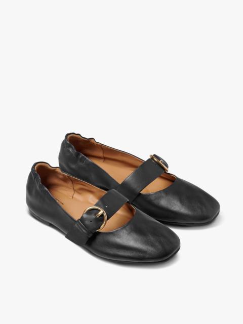 beek Cardinal Leather Mary Jane Ballet Shoe