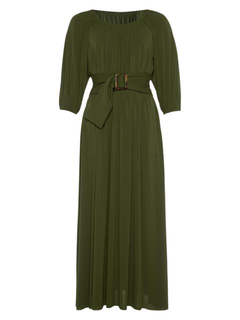ERES Women's Gabriela Belted Long Dress - Vert Mousse