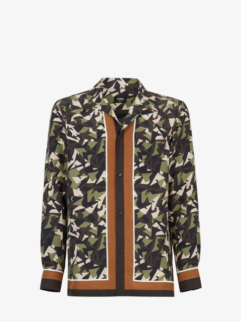 FENDI Multicolor silk shirt