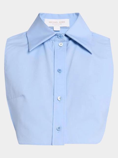 MICHAEL KORS COLLECTION Point-Collar Cotton Poplin Dickey