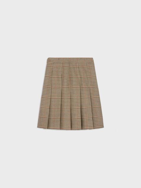 CELINE trapeze mini skirt in wool natté | celine | REVERSIBLE