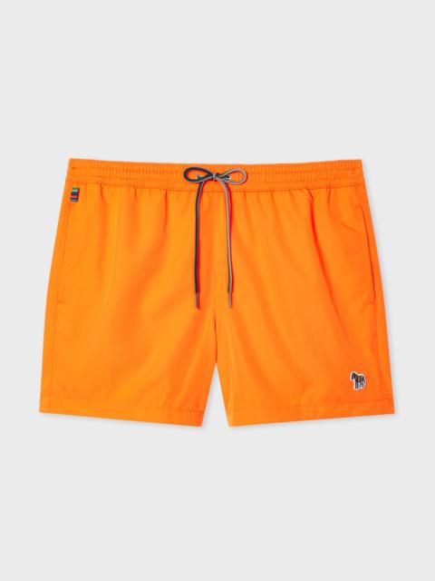 Paul Smith Orange Zebra Logo Swim Shorts